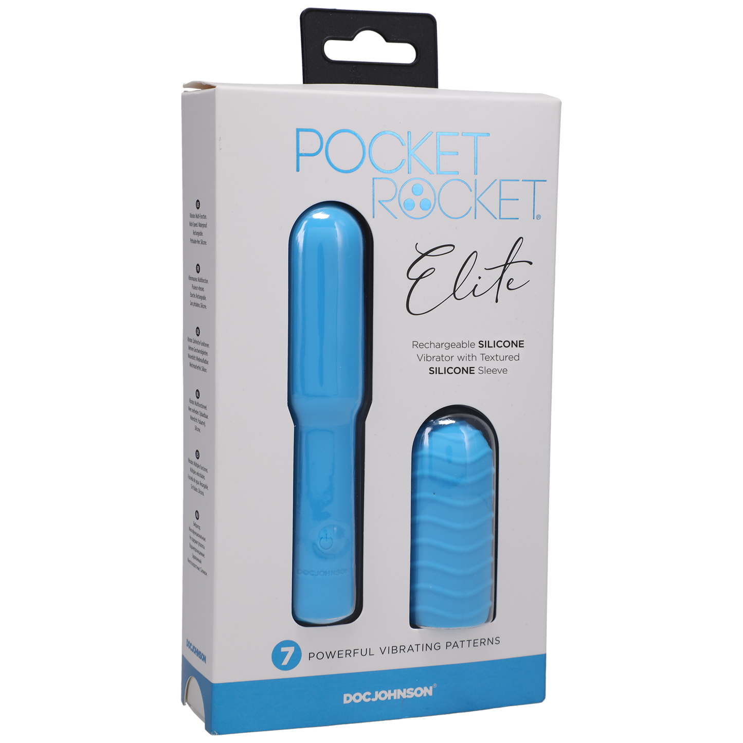 Pocket Rocket® - Elite - Recargable Con Funda Extraíble - Azul Cielo