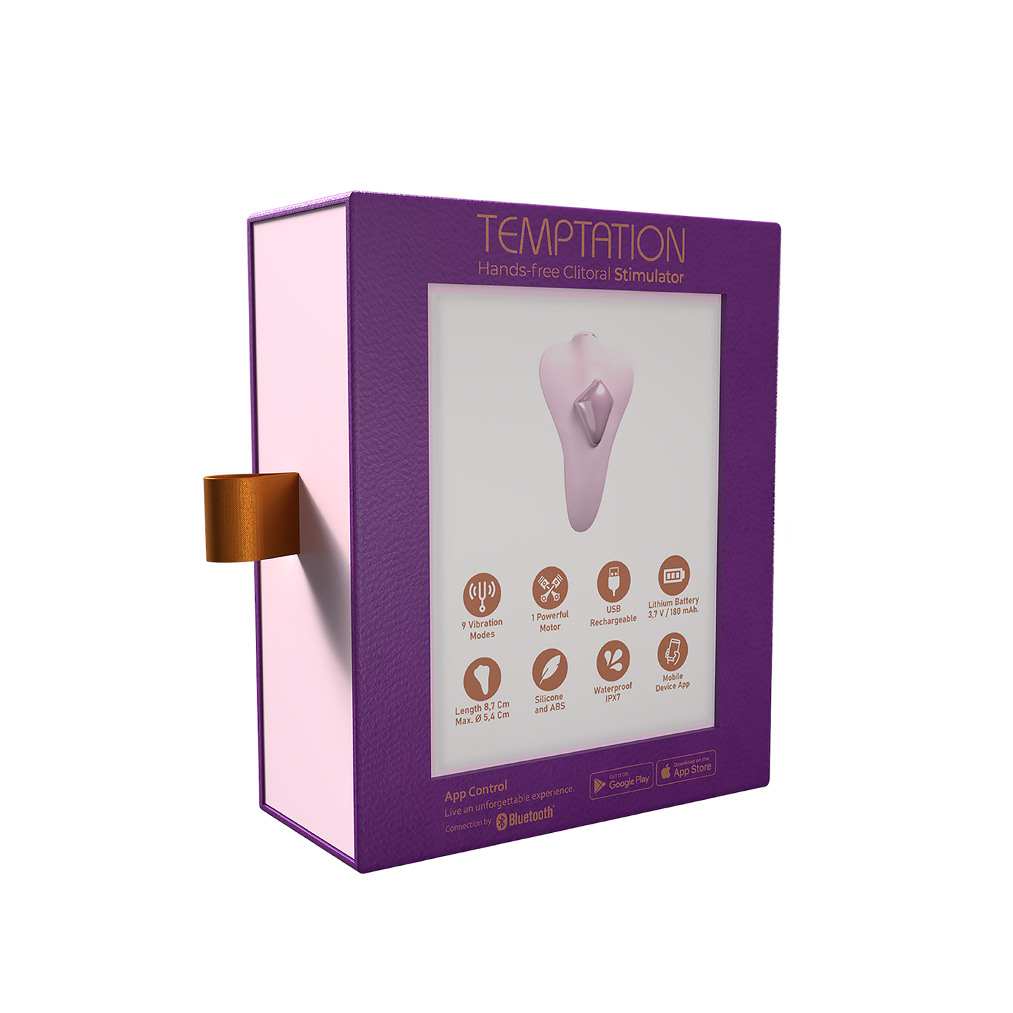 Adrien Lastic - Temptation - Estimulador De Clítoris Manos Libres - Rosa