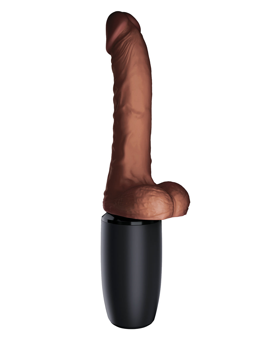 King Cock Plus 7.5" Thrusting Cock with Balls- Bottom Angle