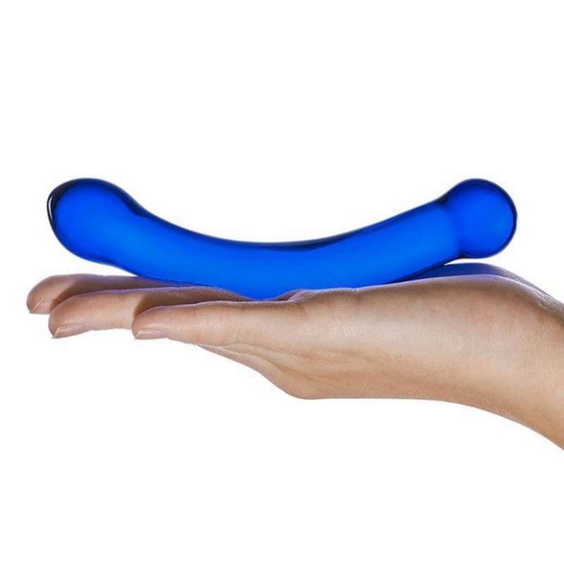 Consolador De Vidrio Curvado De 6"