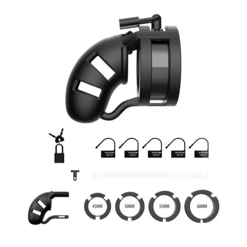 Bondage Arnés De Castidad 3.5" Modelo 18 Negro Mancage