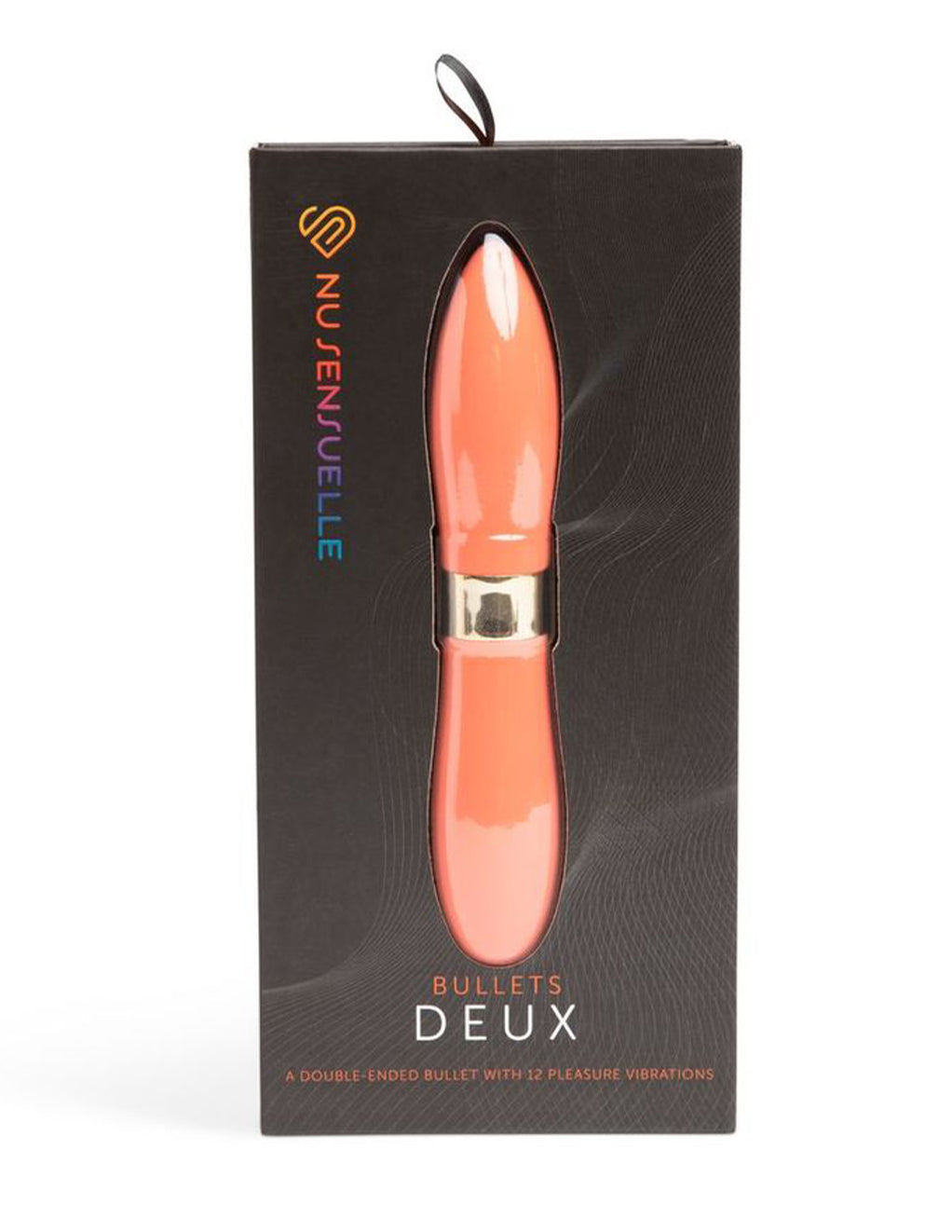 Nu Sensuelle Deux Bullet Vibrator- Coral- Package