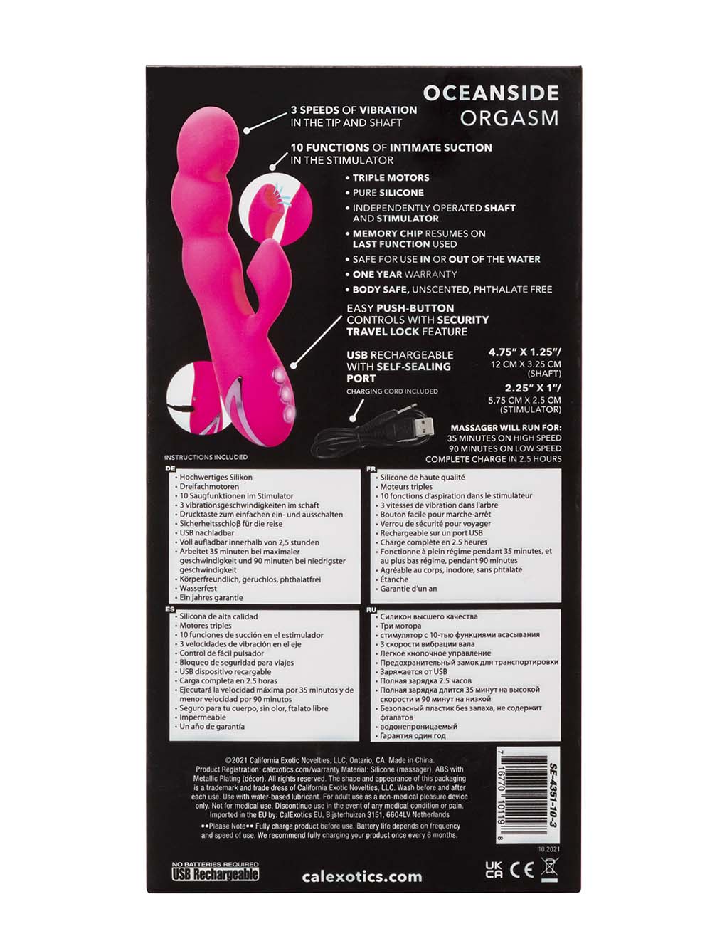 California Dreaming Oceanside Orgasm- Box- Back