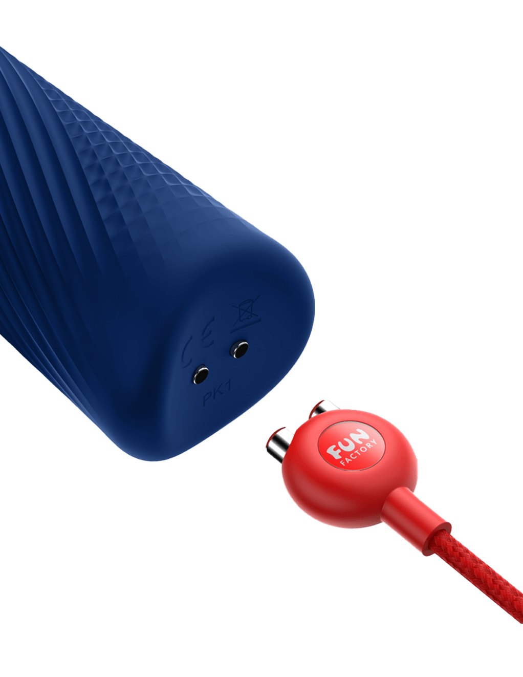 Fun Factory Vim - Midnight Blue - Charger Close Up