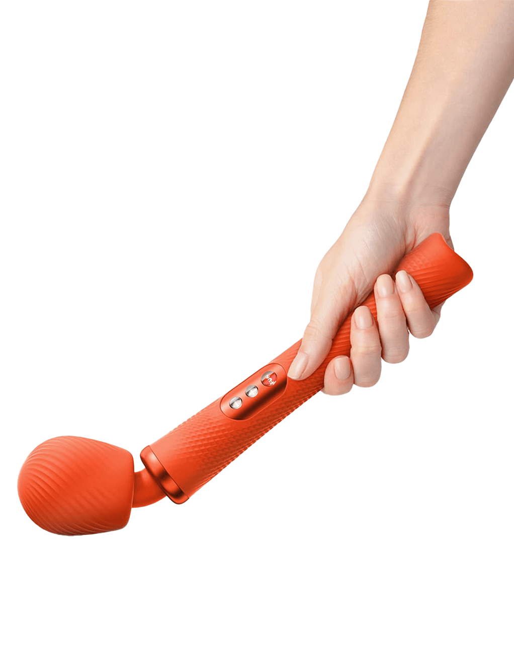 Fun Factory Vim - Sunrise Orange - Flexed in Hand