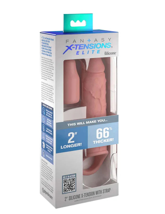 Fantasy X-Tensions Elite 2" Silicone Extension With Strap