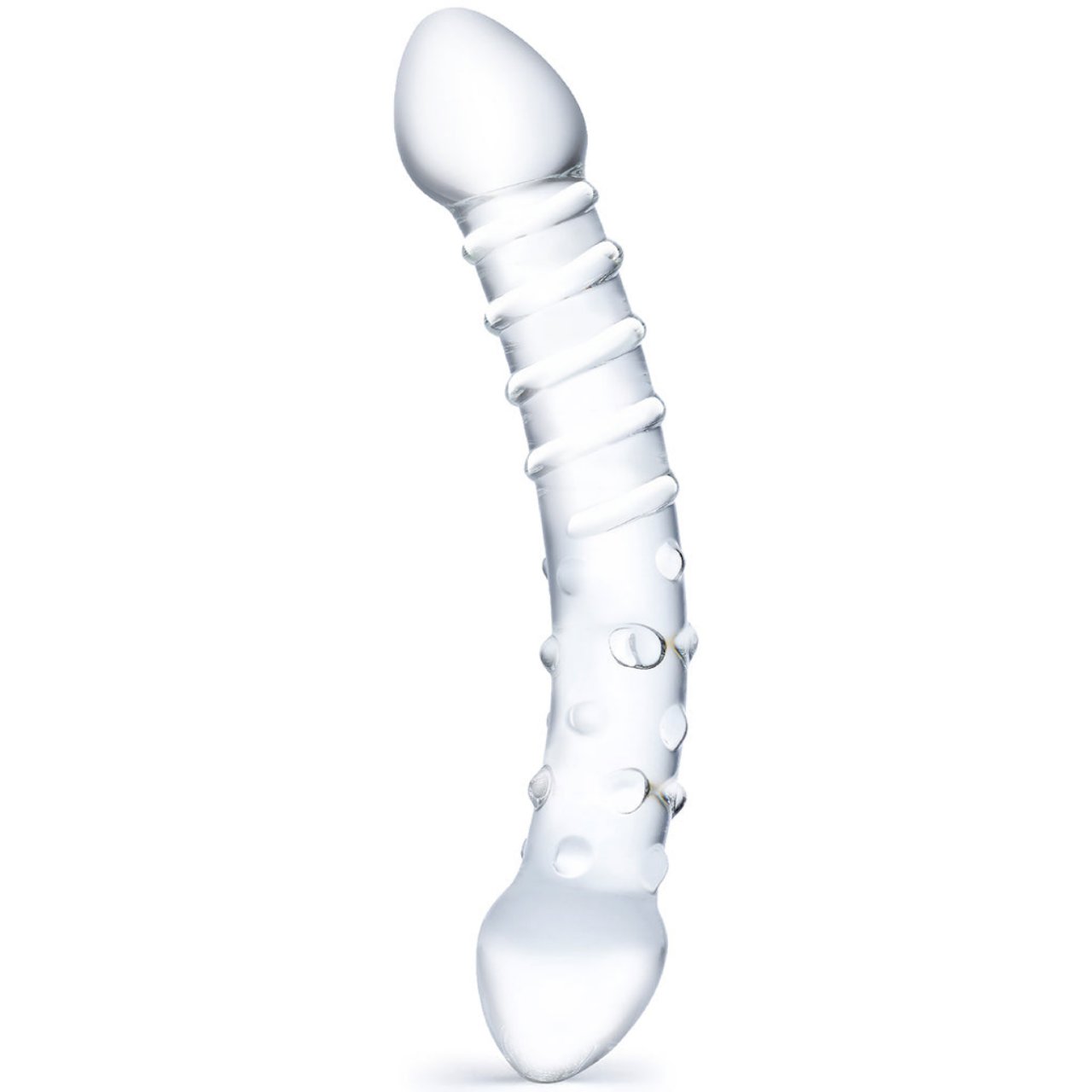 Glas Double Trouble 10" Dildo- Front