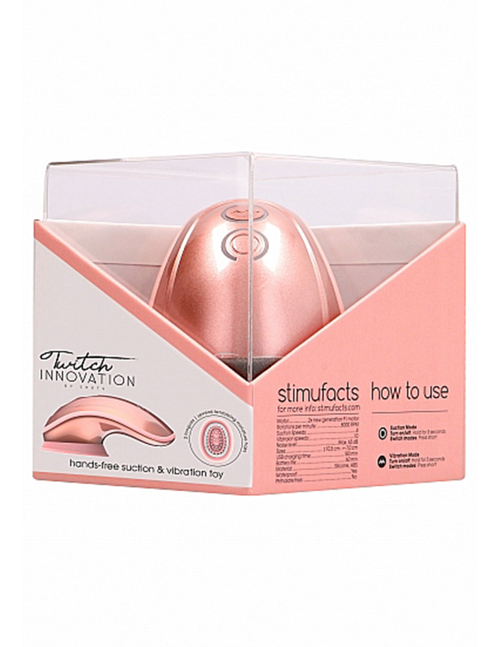 Twitch Innovation Suction Vibrator- Package