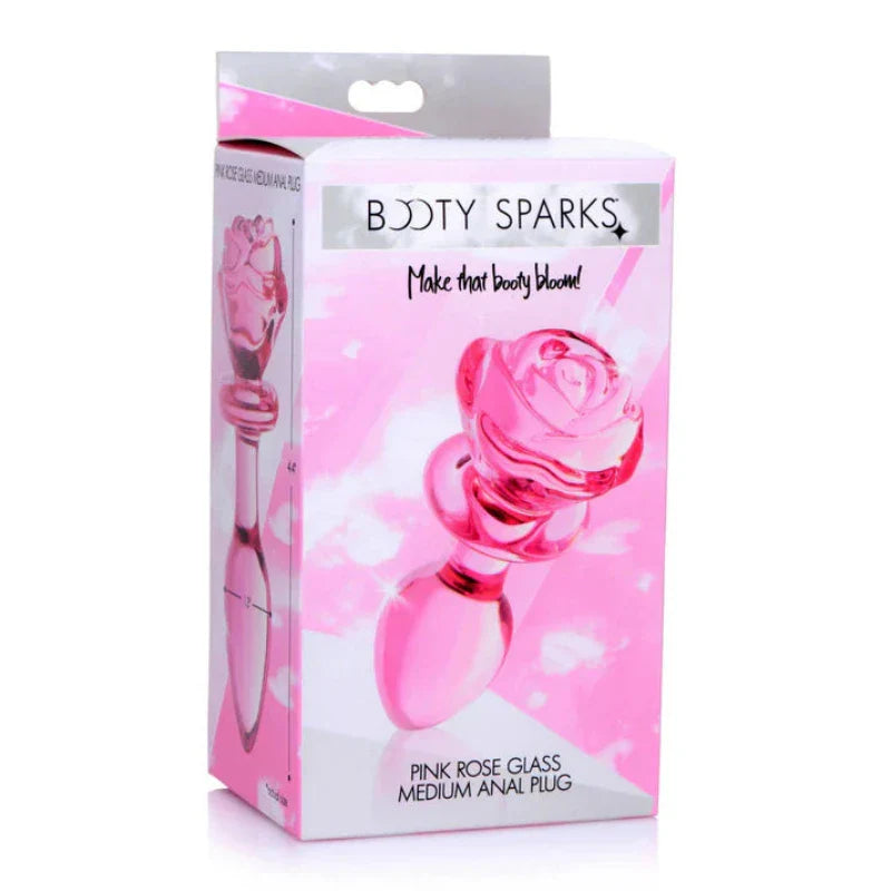 Entrenador Anal De Cristal Rosa Mediano