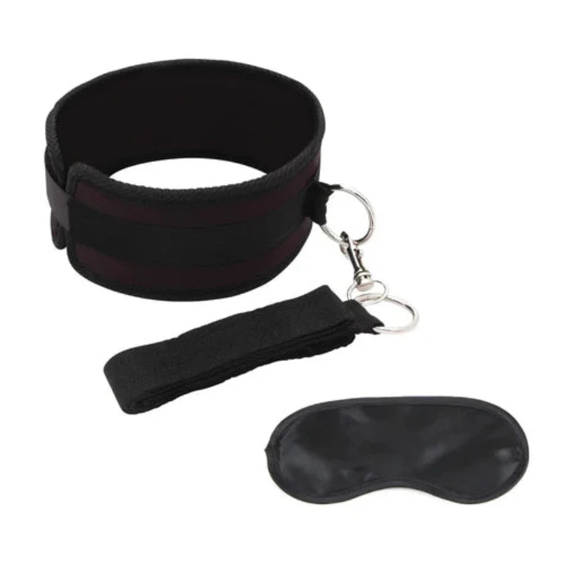 Bondage Conjunto De Correa Y Collar Fetichista Collar And Leash Set