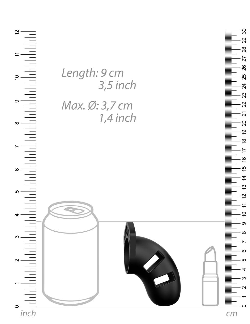Mancage Model 20 Silicone Cock Cage 3.5"