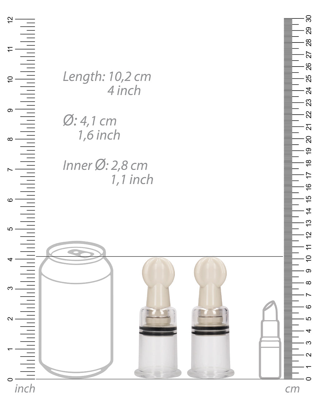 Pumped Nipple Suction Set- Medium- Dimensions