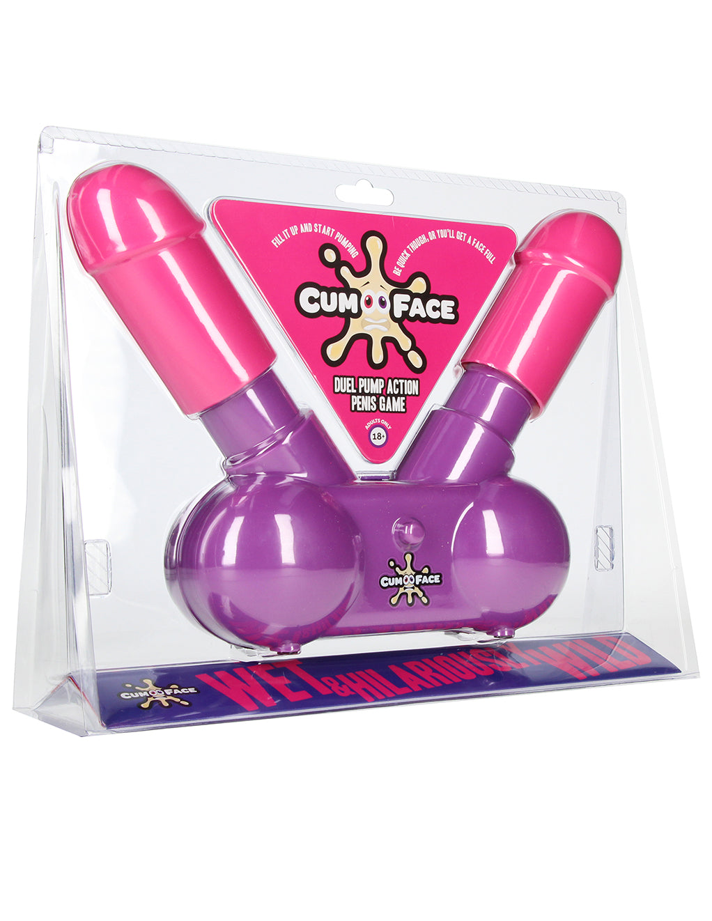 Cum Face Duel Pump Action Penis Game- package