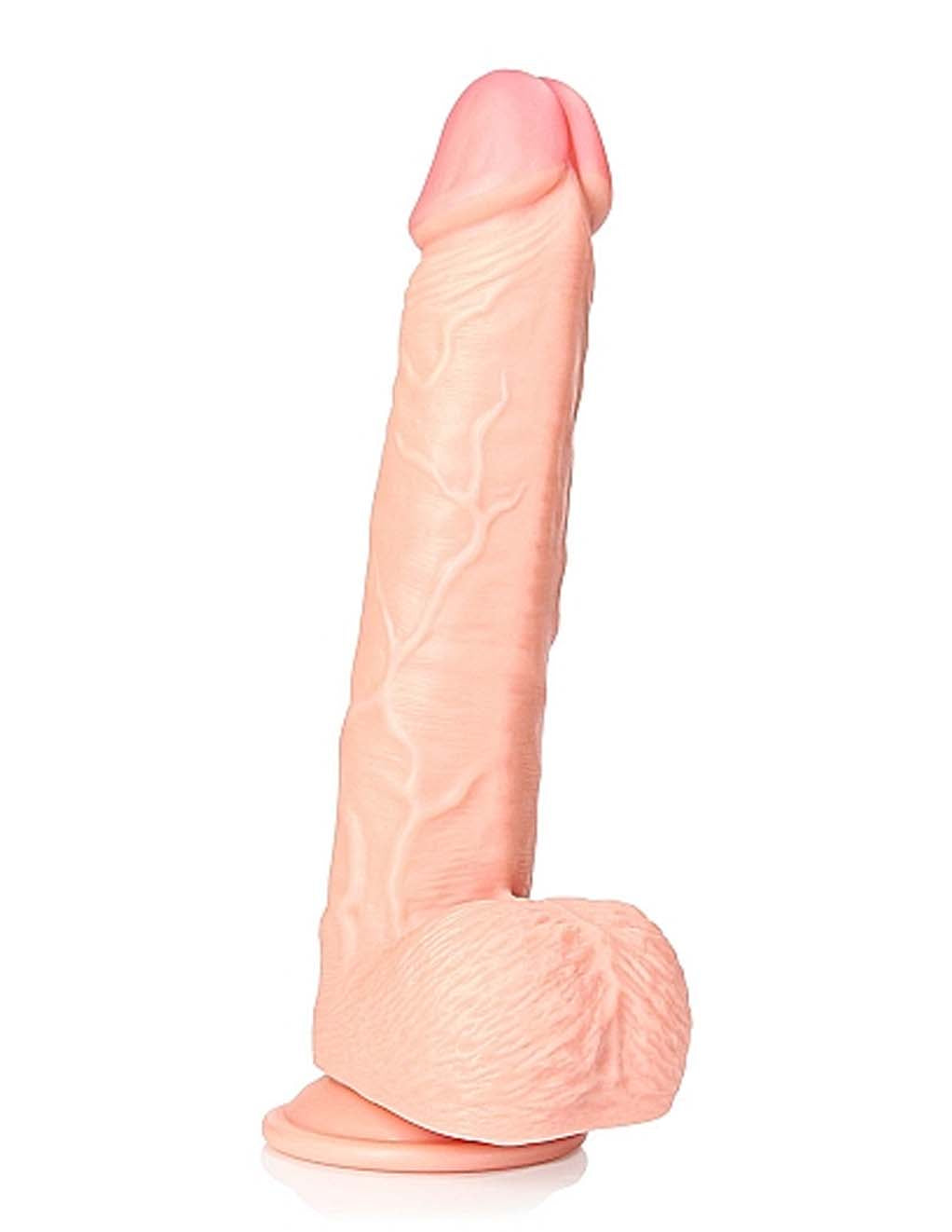 Real Rock Realistic 10" Dong with Balls- Vanilla- Main