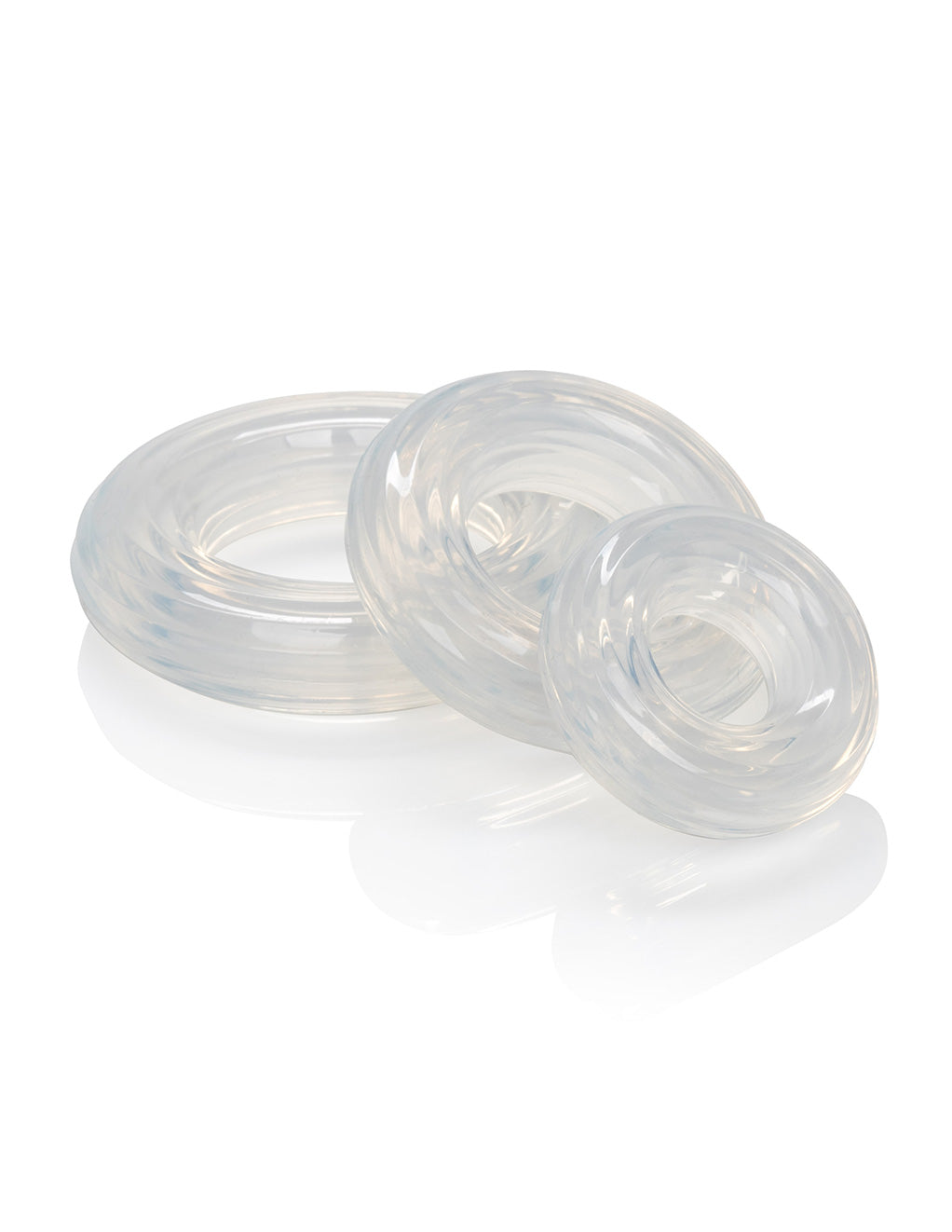 Hustler Playthings Premium Silicone 3 Ring Cockring Pack - Novelties - Cockring