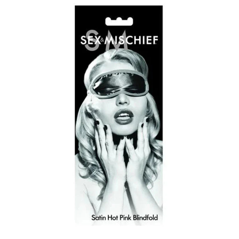 Vendaje De Ojos Satinado Rosa Hot S&M