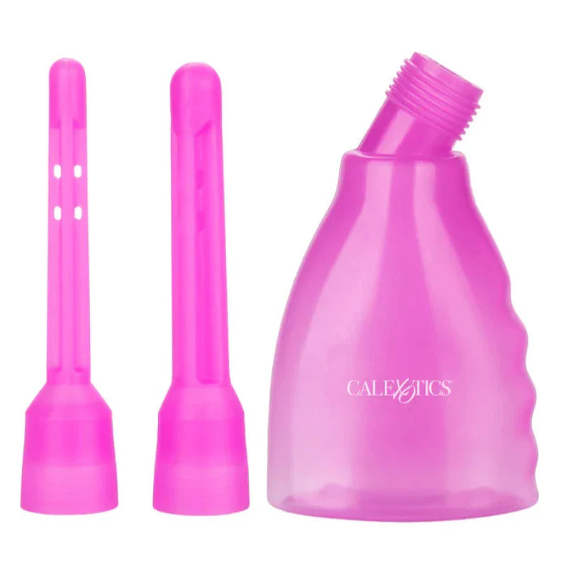 Ducha Anal Y Vaginal De 3 Piezas Morada Ultimate Douche Anal Morado Calexotics
