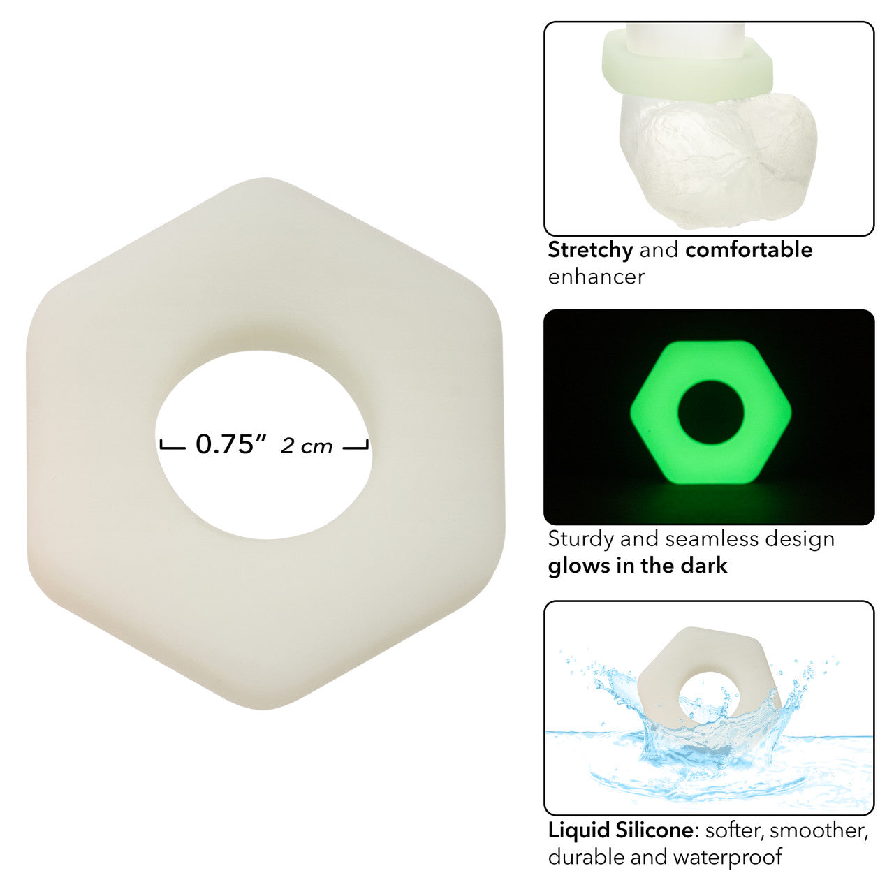 Anillo De Silicona Líquida Que Brilla En La Oscuridad Alpha