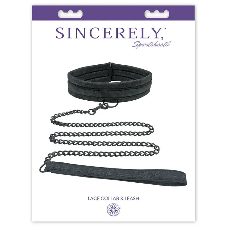 Bondage Collar Y Correa De Encaje Sincerely Sportsheets