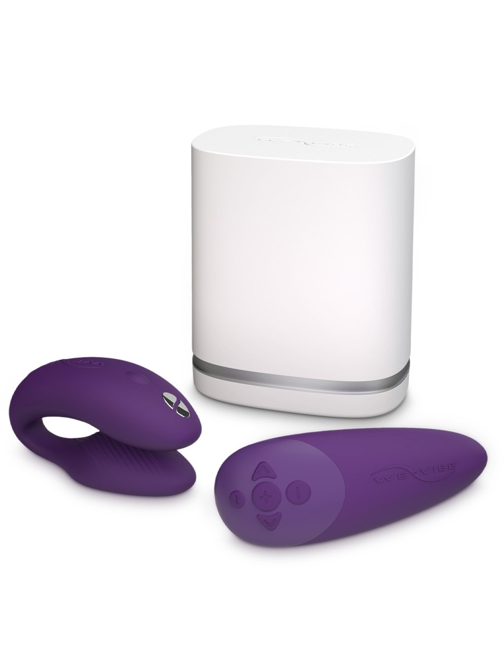 We-Vibe Chorus Adjustable Couples' Vibrator- Purple- Contents