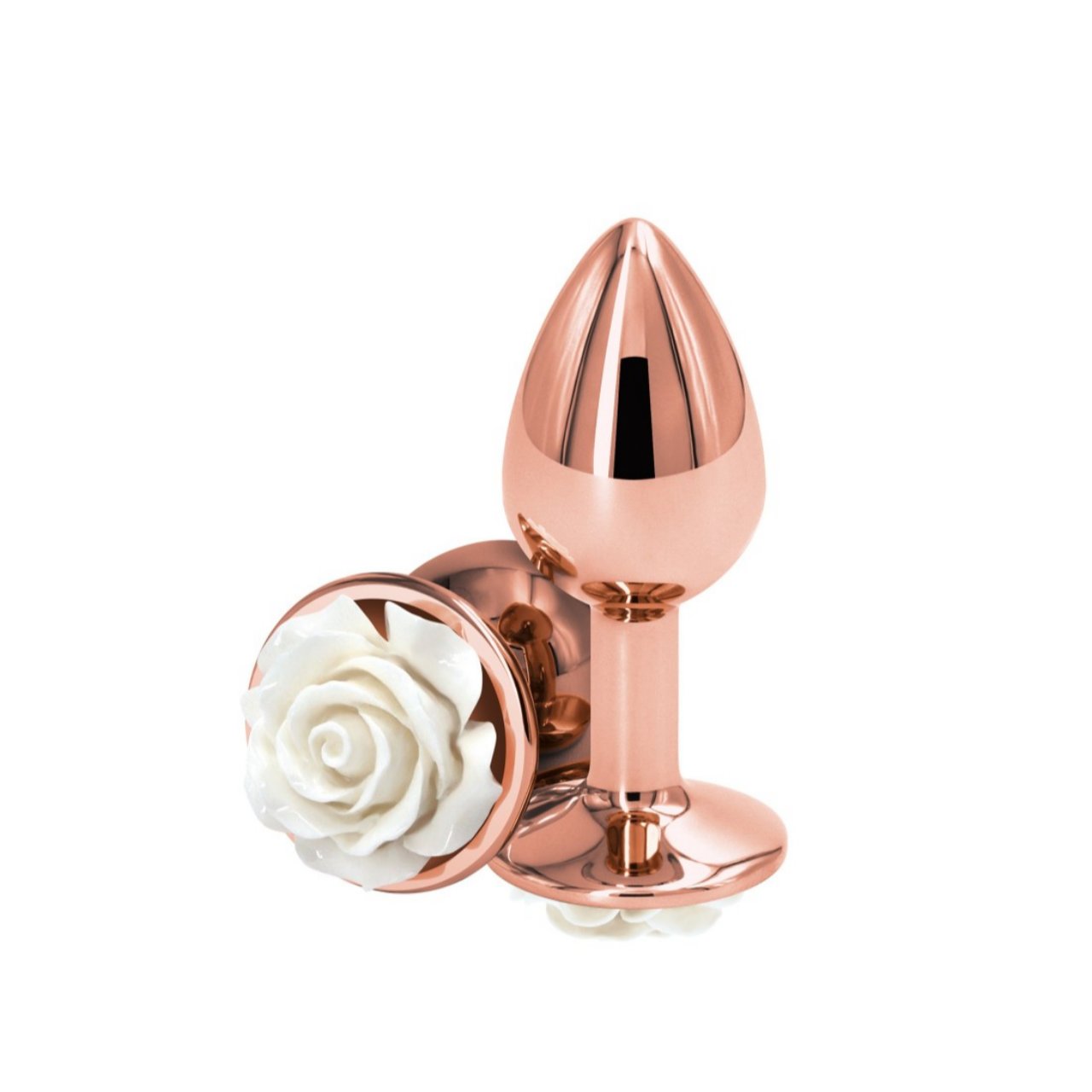 Entrenador Anal Pequeña Rosa Blanca