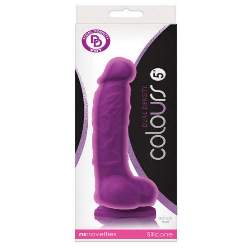 Dildo Doble Densidad 5¨ Colours Dual Density 5'' Dildo