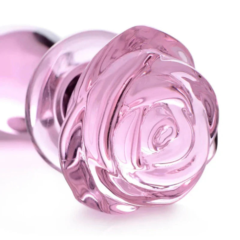 Entrenador Anal De Cristal Rosa Mediano