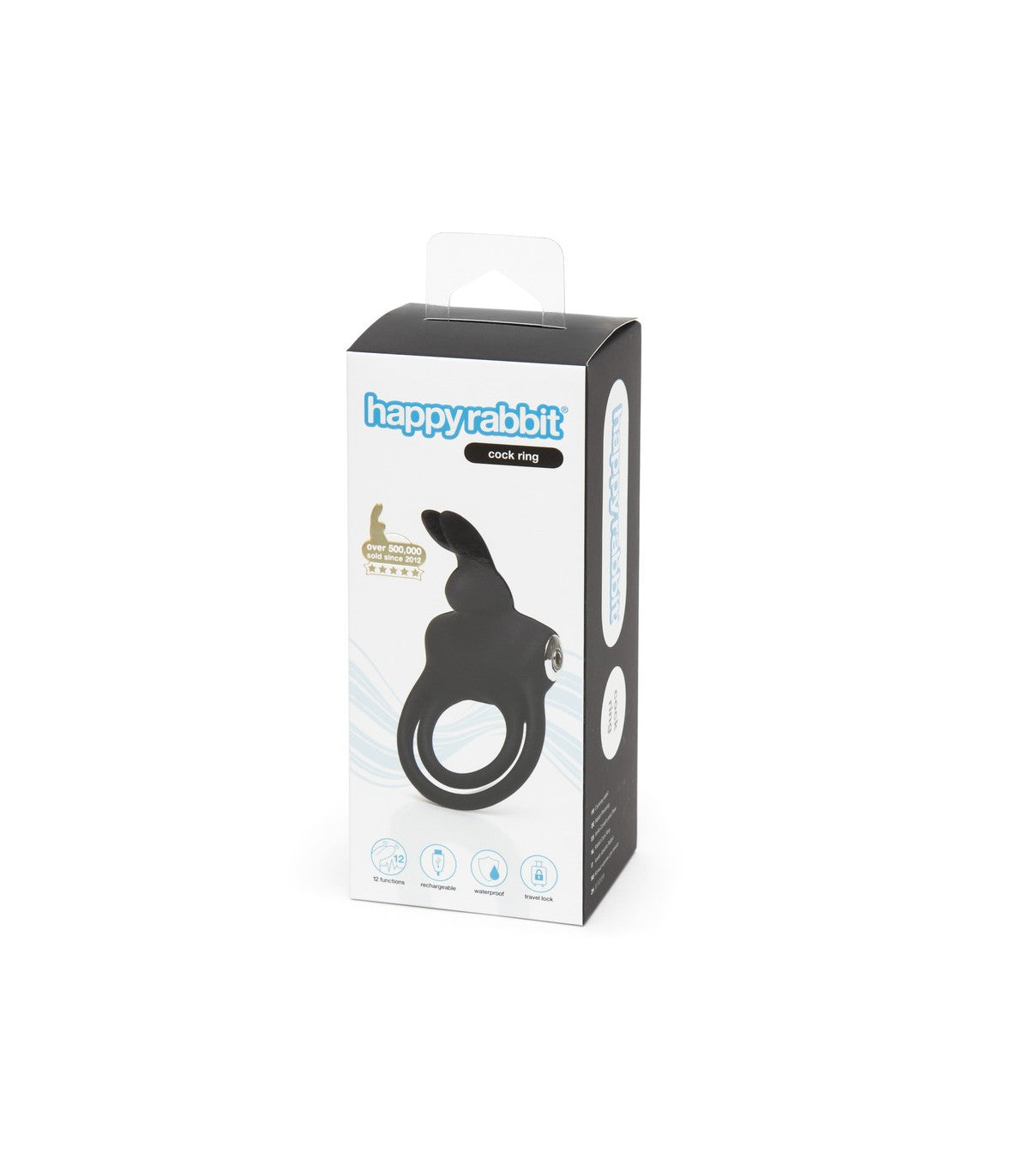 Happy Rabbit Love Ring Rechargeable Black