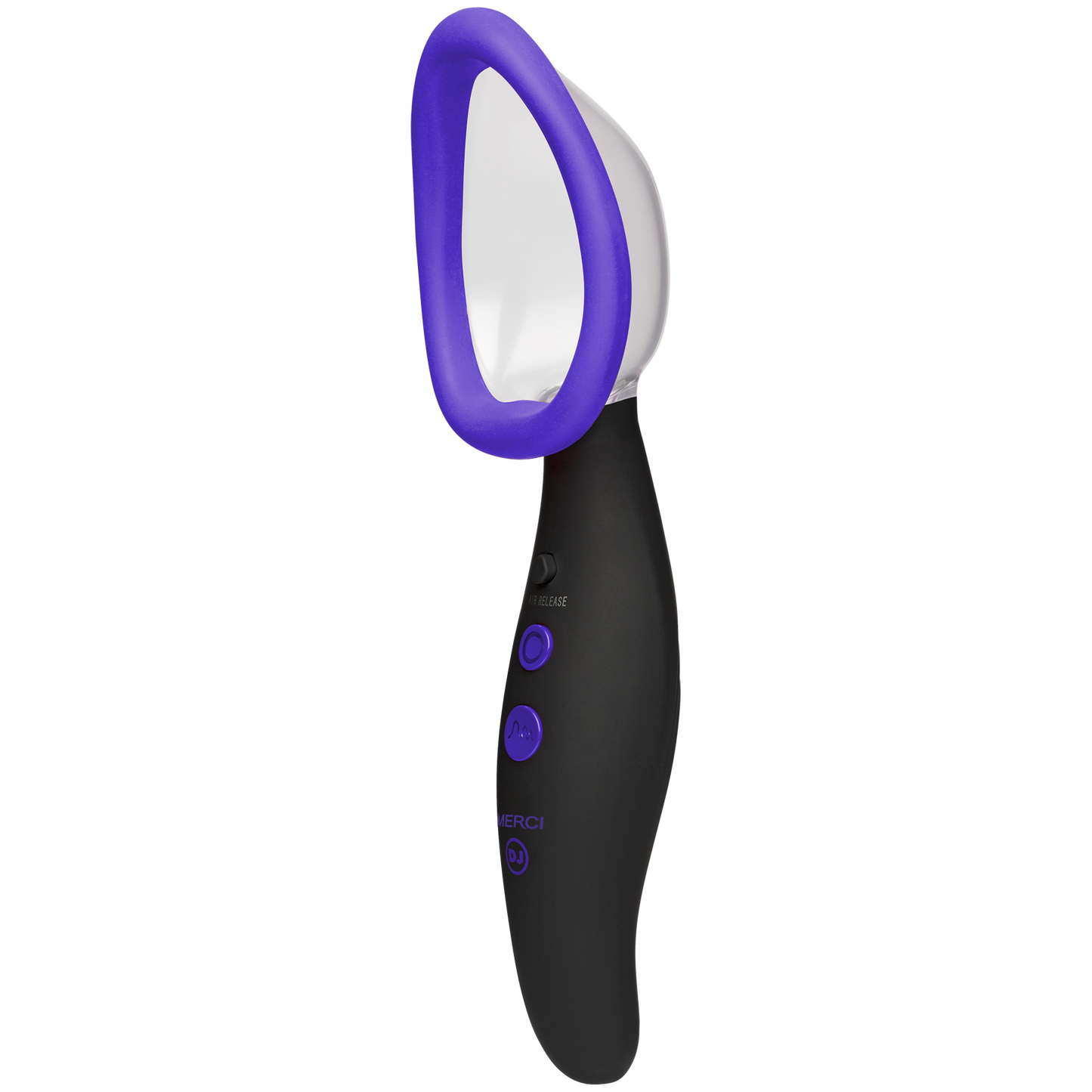 Doc Johnson - Merci - Pumped - Bomba vibradora automática recargable para el clítoris - Negro
