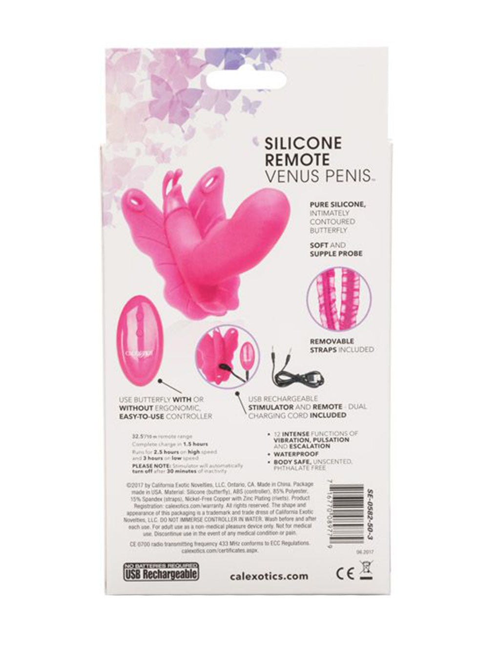 Cal Exotics Venus Butterfly Wearable Butterfly Vibrator - Novelties - Harness