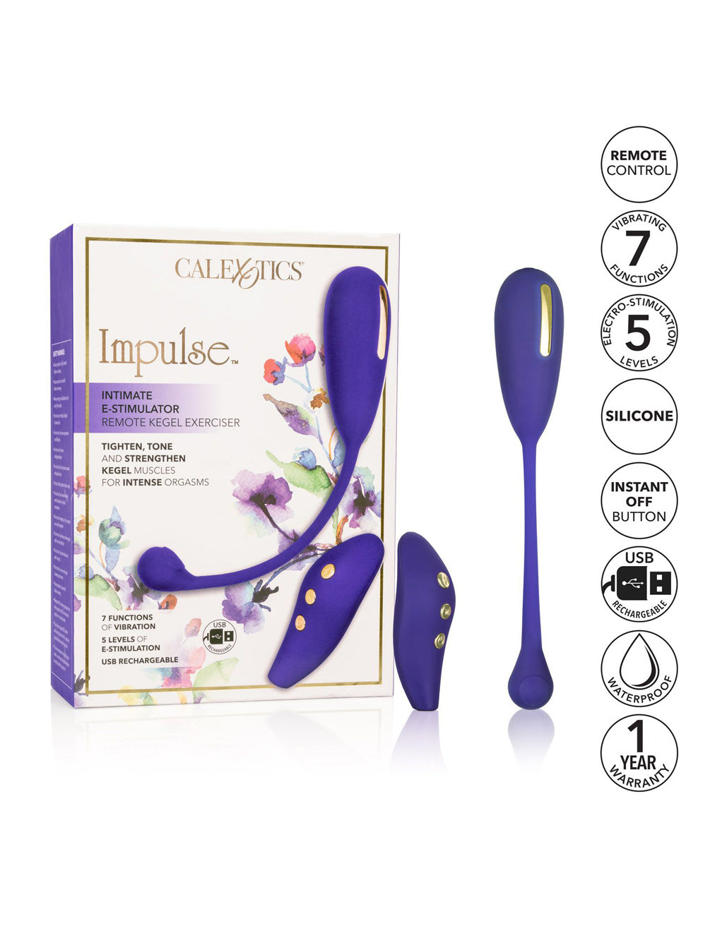 California Exotics Impulse Intimate E Stim Remote Kegel Box With Features