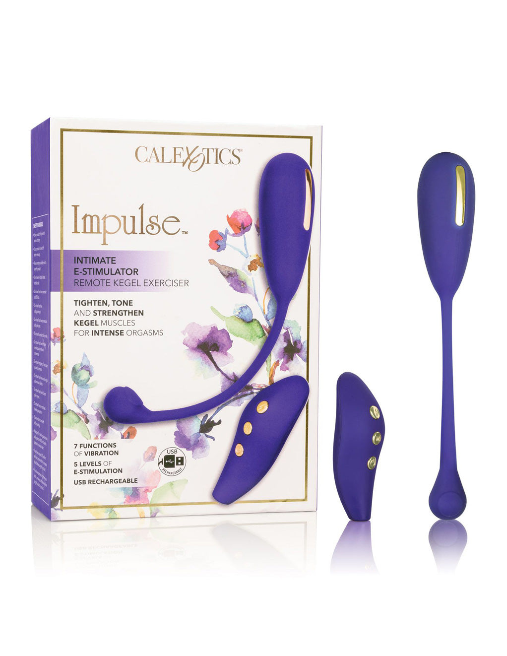 California Exotics Impulse Intimate E Stim Remote Kegel Packaging Front View