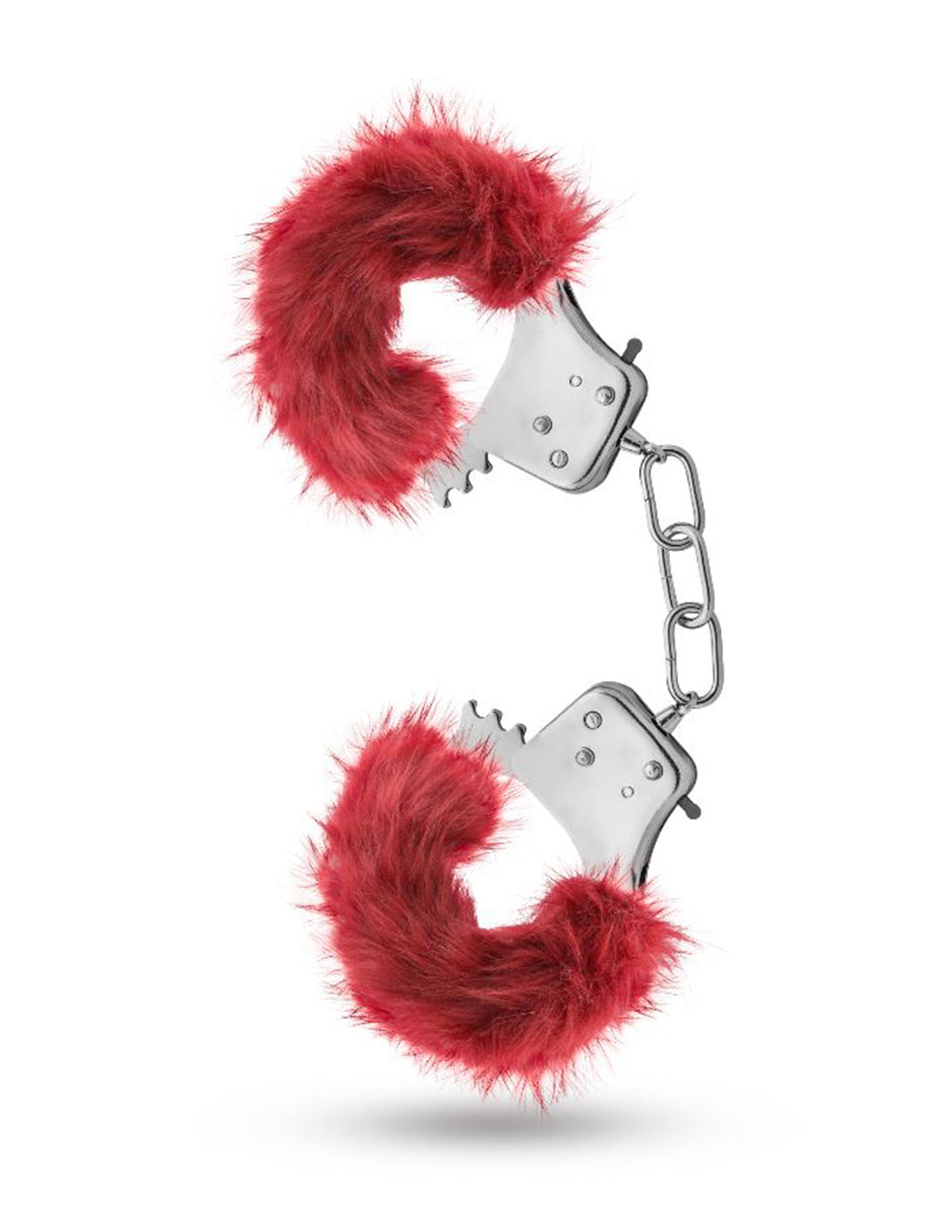 Temptasia Plush Fur Handcuffs- Burgundy- Front
