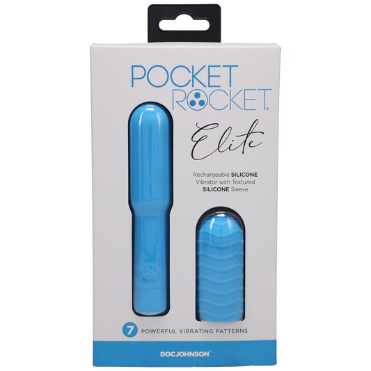 Pocket Rocket® - Elite - Recargable Con Funda Extraíble - Azul Cielo