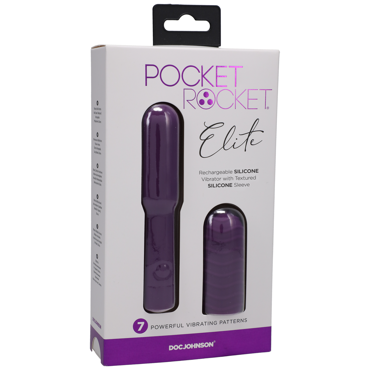 Pocket Rocket - Pocket Rocket® - Elite - Recargable Con Funda Extraíble - Morado