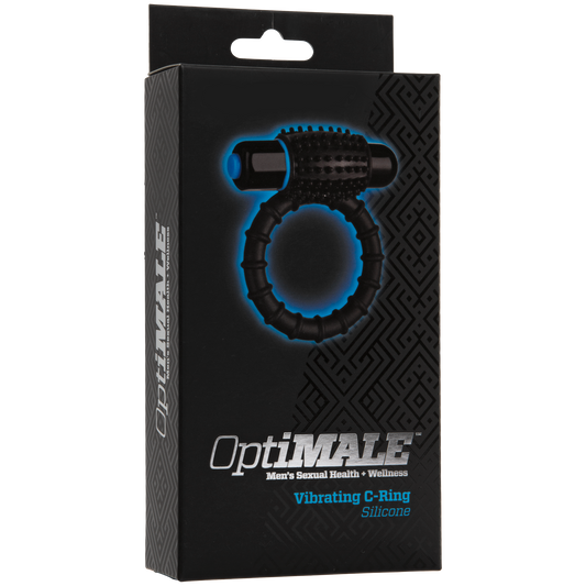 OptiMALE - Anillo C vibrador - Negro