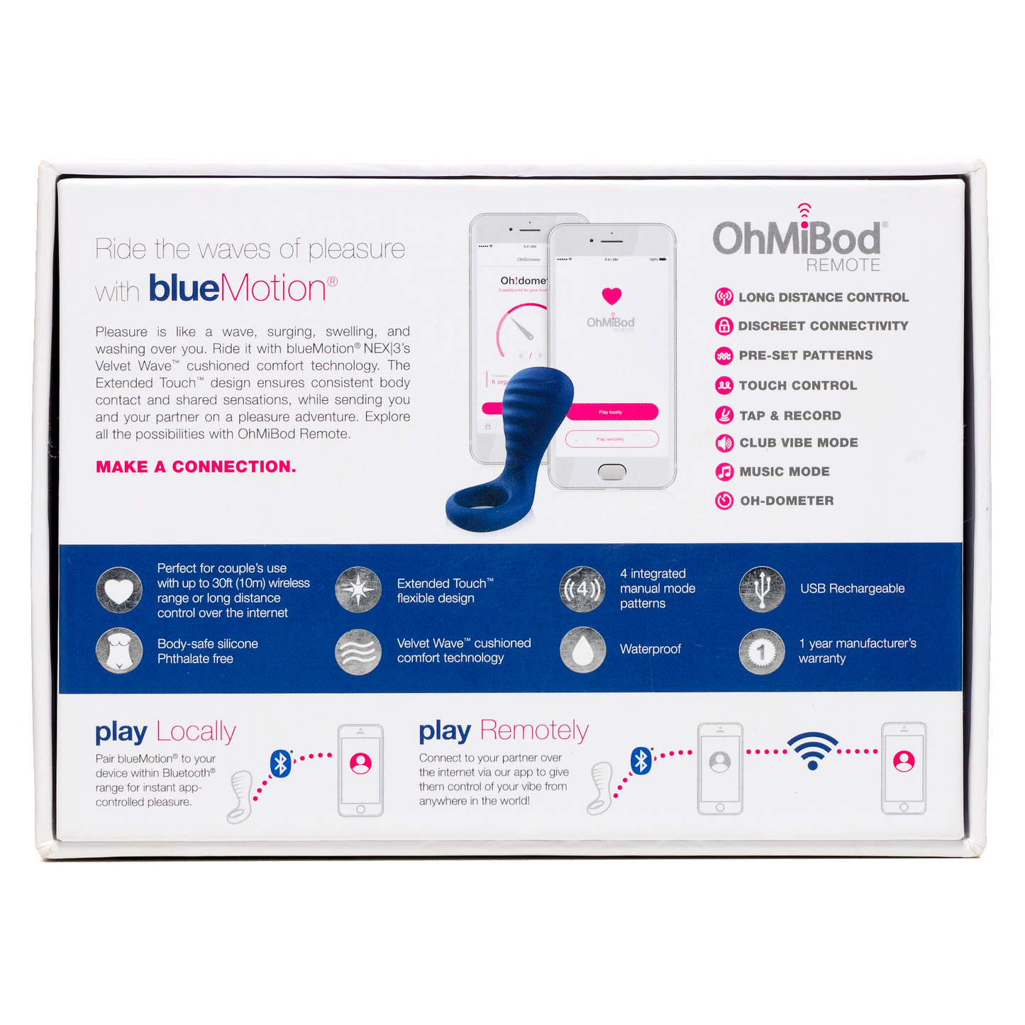 Ohmibod - Bluemotion Nex|3 - Azul Marino