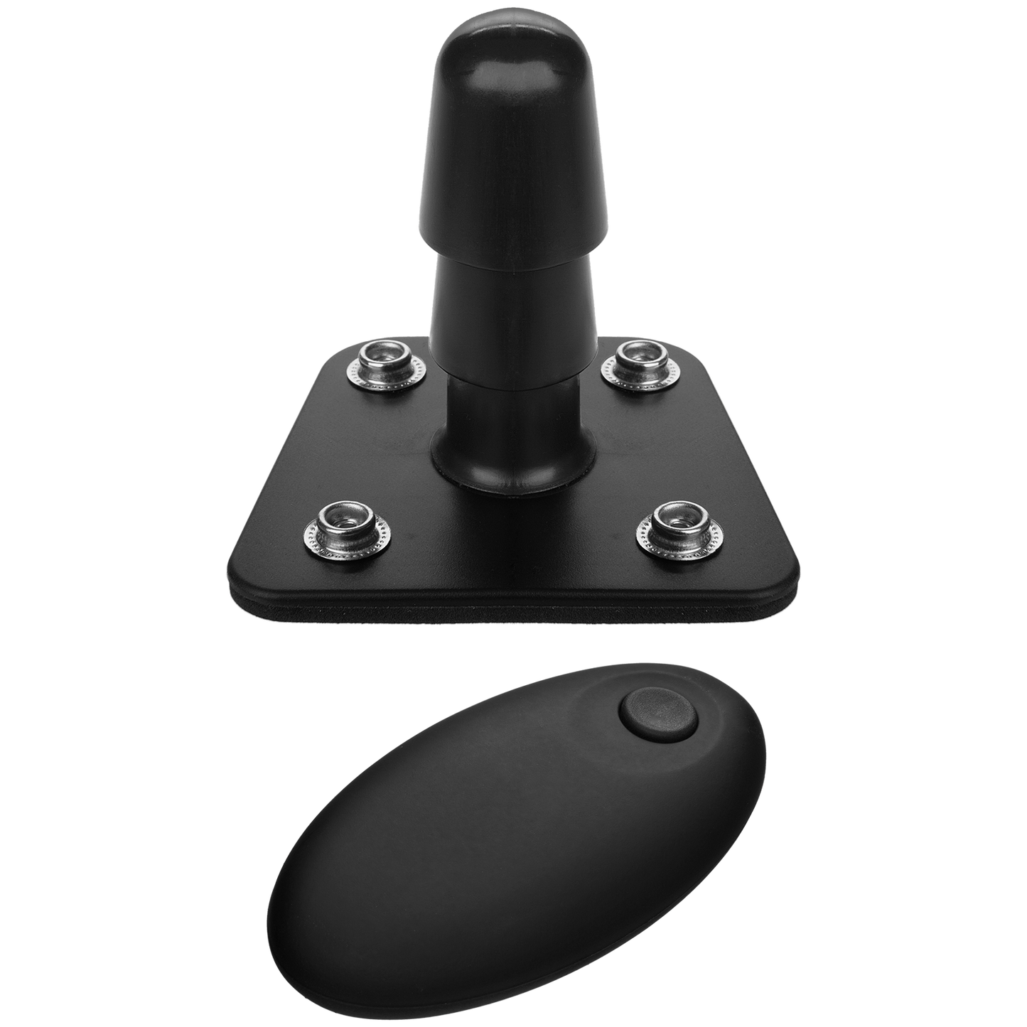 Vac-U-Lock - Enchufe vibrador  con mando a distancia inalámbrico - Negro
