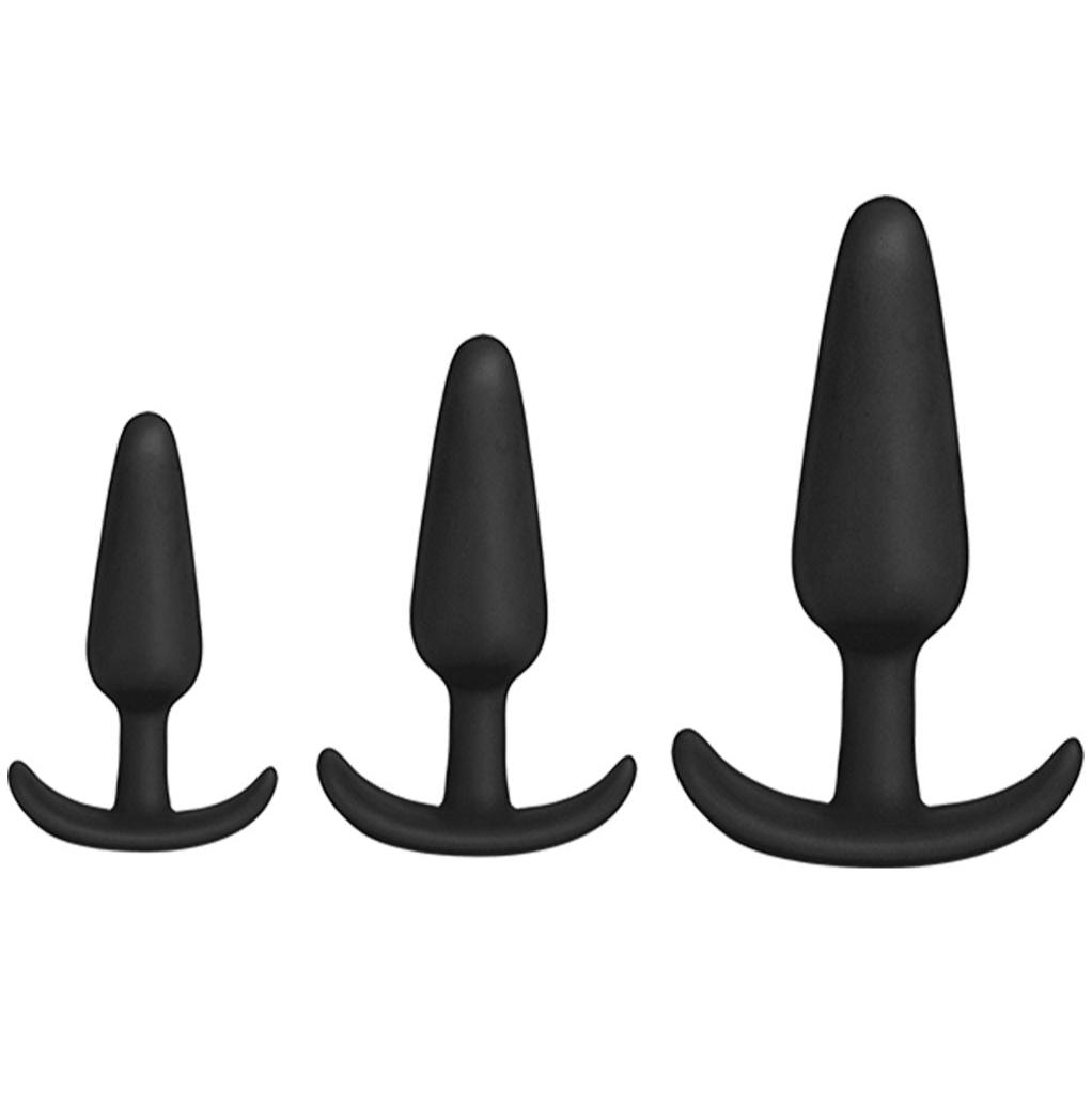 Doc Johnson Black Mood Naughty 1 Anal Trainer Plug Set