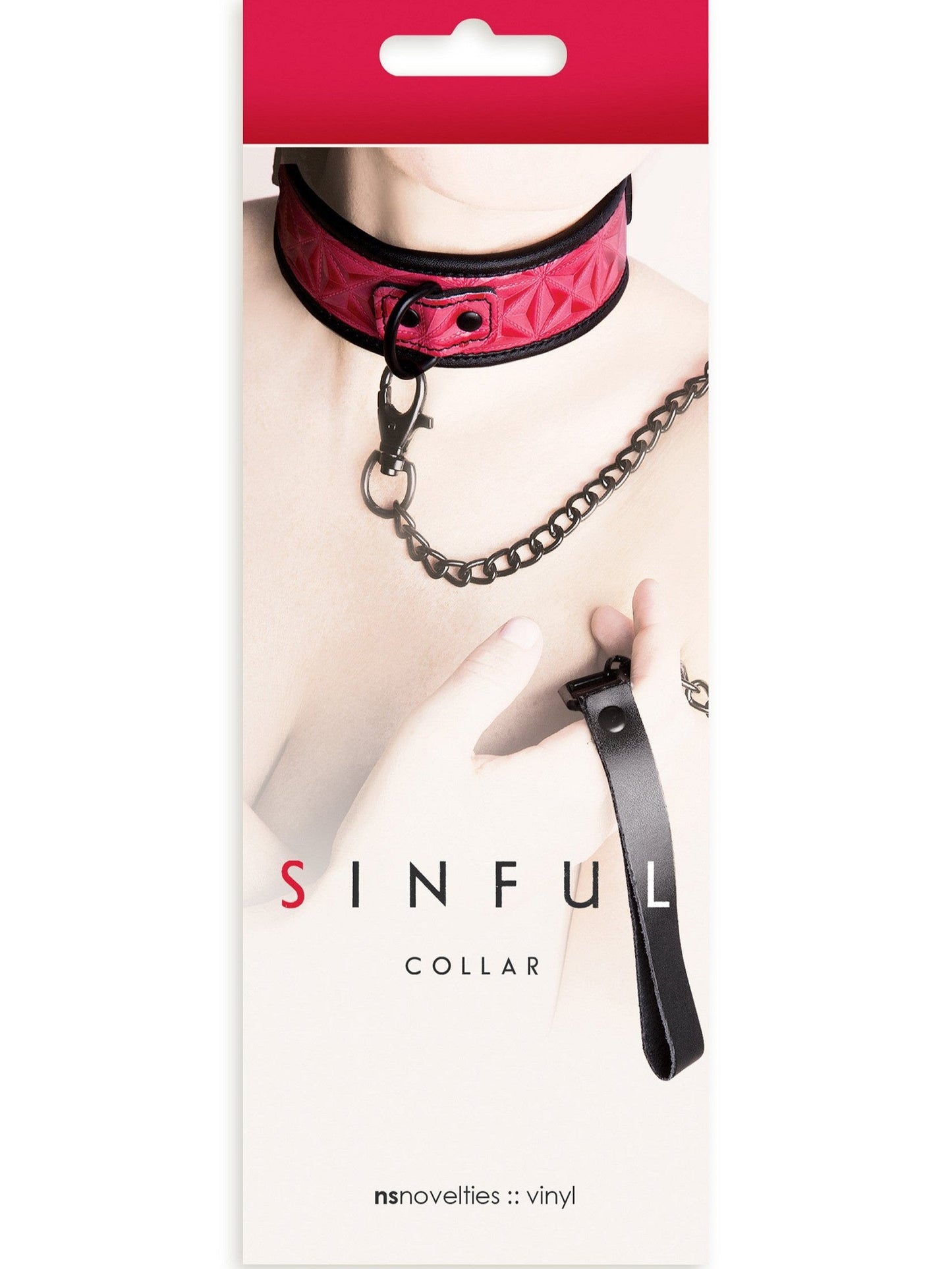 Bondage Conjunto De Collar Y Correa Sinful
