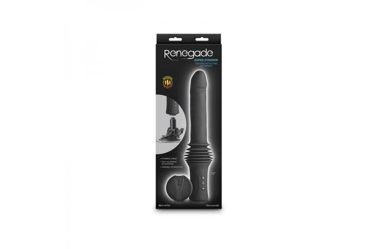 Vibrador Recargable Con Soporte Y Control Remoto Renegade Super Stroker