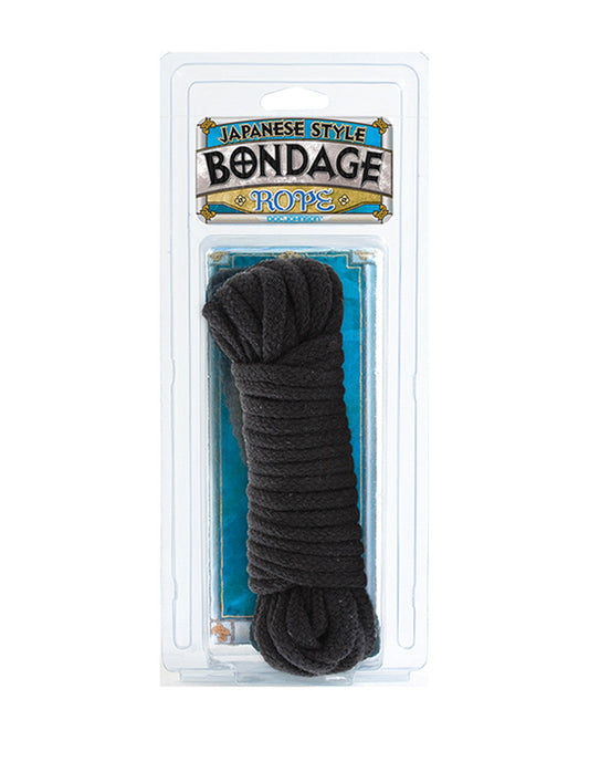 Doc Johnson Japanese Style Bondage Rope- Black- Box