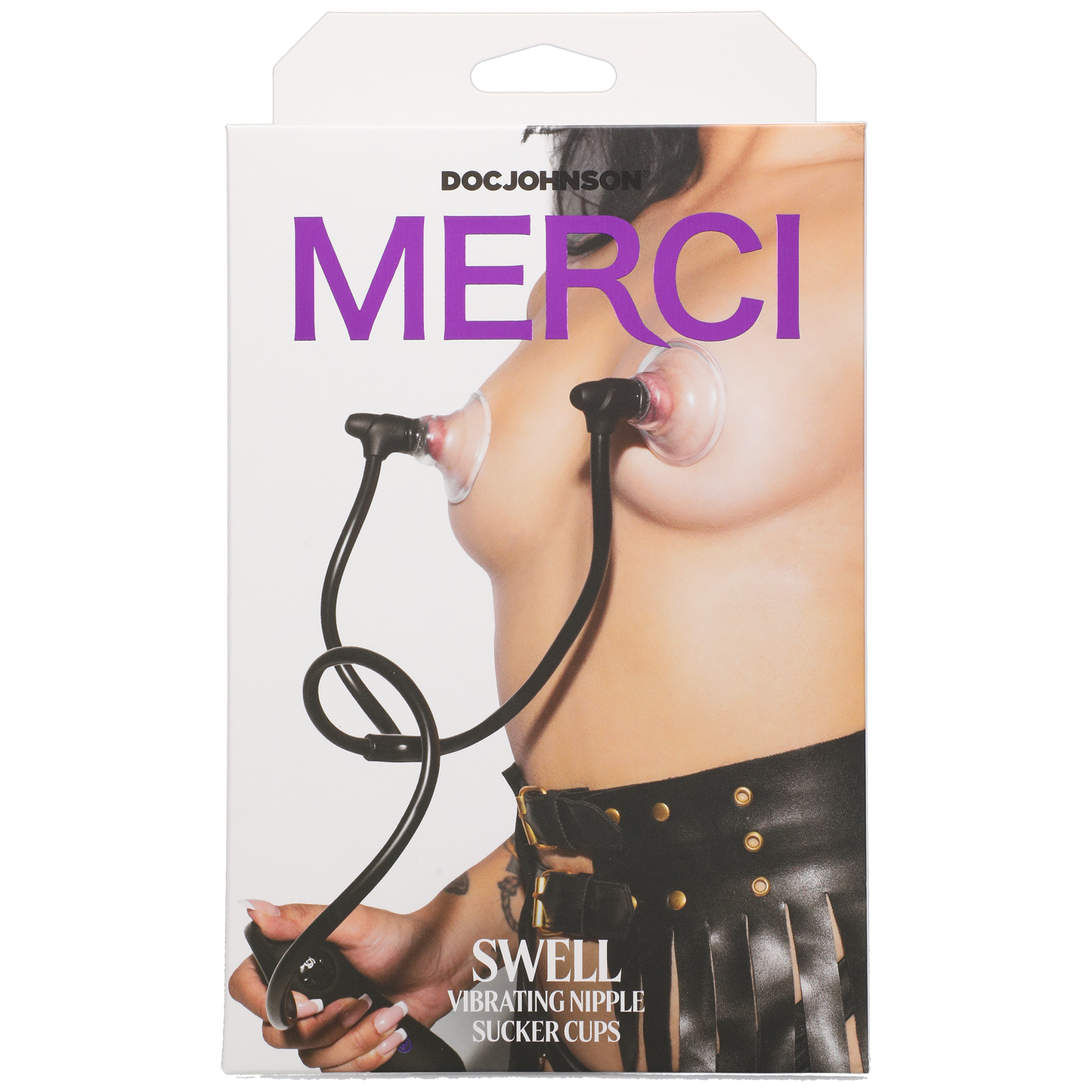 Merci - Swell - Vibrador automático para pezones - Negro, Violeta