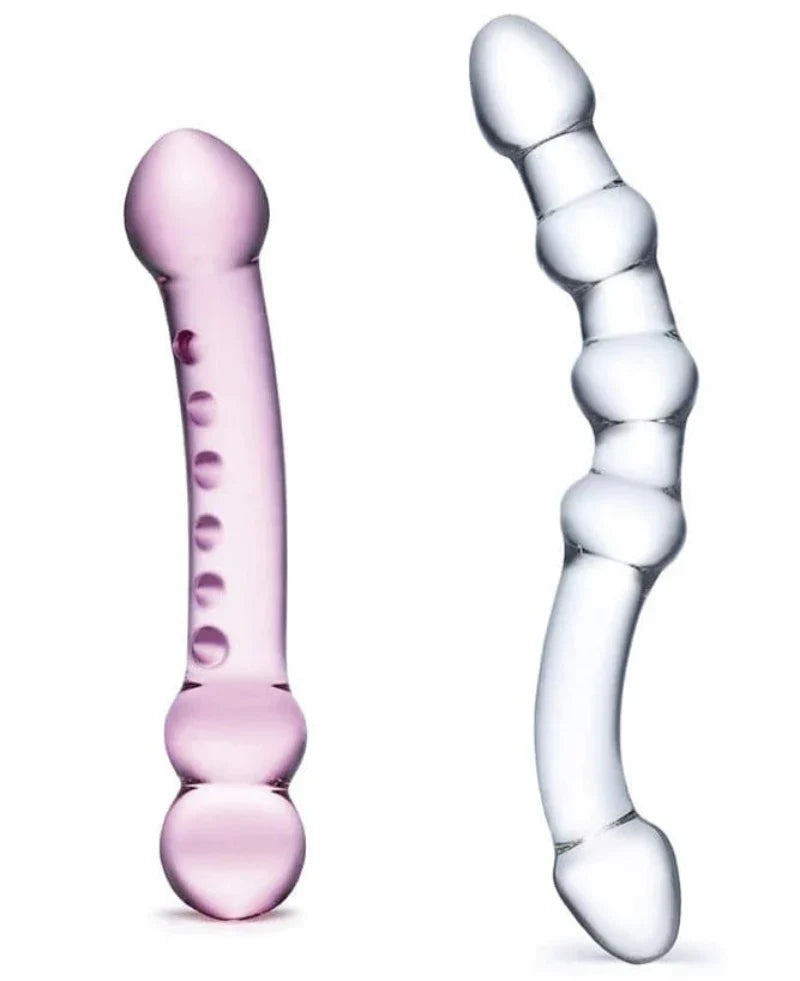 Set De Consoladores De Cristal 2Pc