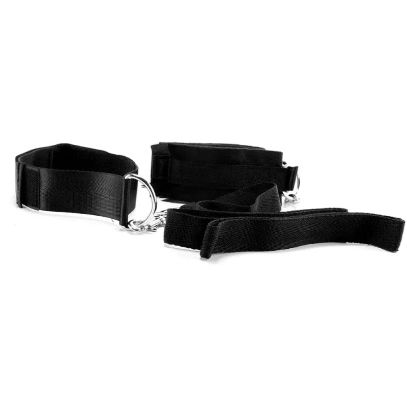 Bondage Correa Con Collar Y Esposas
