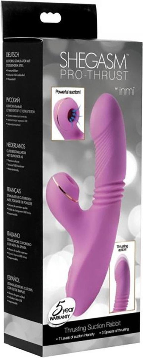 Dildo Vibrador Y Succionador Conejito Shegasm Pro-Thrust