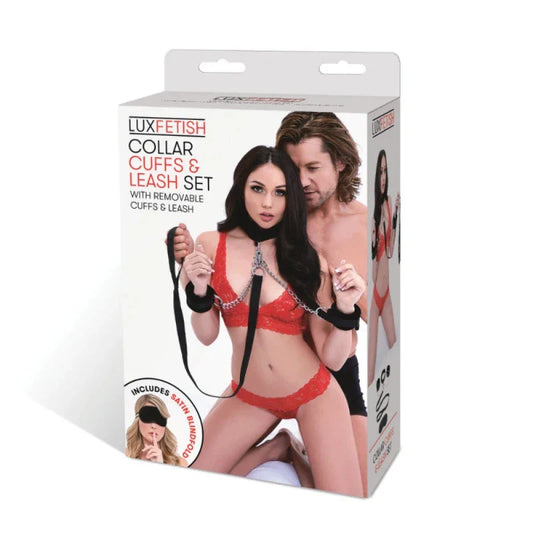 Bondage Correa Con Collar Y Esposas