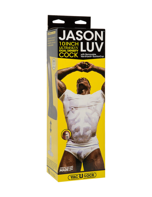 Vac U Lock Ultraskyn Jason Luv 10in Cock Box Front