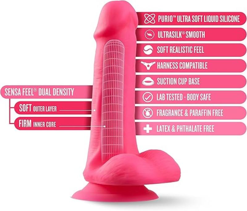 Dildo Con Bolas 6" Neo Elite