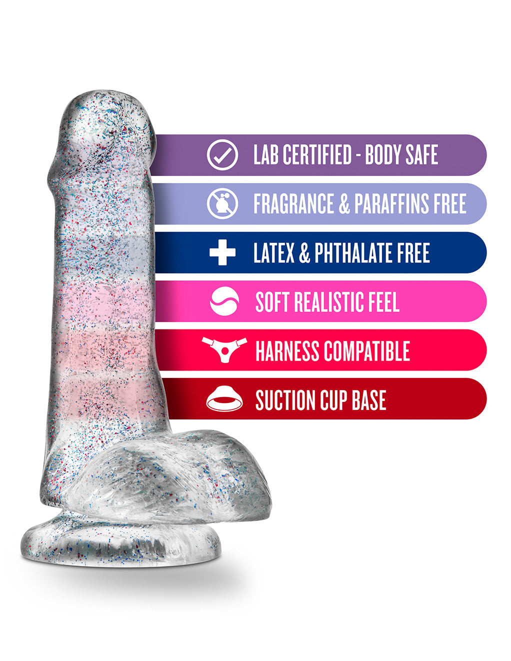 Naturally Yours by Blush Novelties 6 Inch Glitter Cock